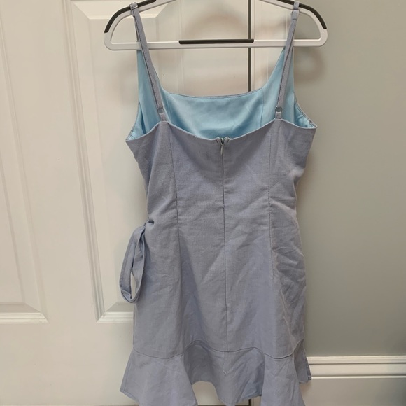 Cottage Hill Mini Dress Baby Blue - Princess Polly - Picture 3 of 3